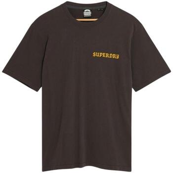 Vêtements Homme T-shirts manches courtes Superdry  Noir