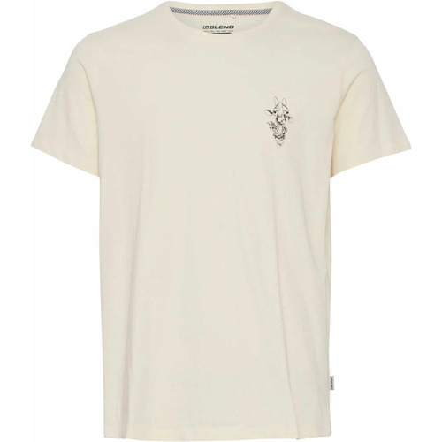 Vêtements Homme Polos manches courtes Only & Sons tee back animal Blanc