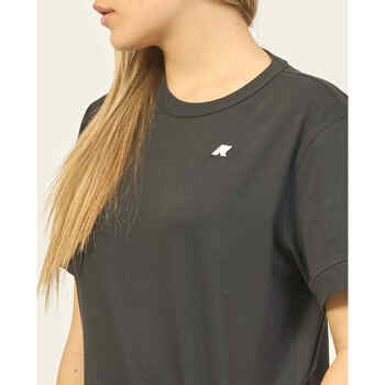 K-Way T-shirt en coton coupe régulière  Emel Noir