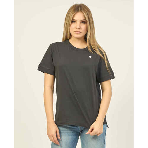 Vêtements Femme Lauren Ralph Lauren K-Way T-shirt en coton coupe régulière  Emel Noir