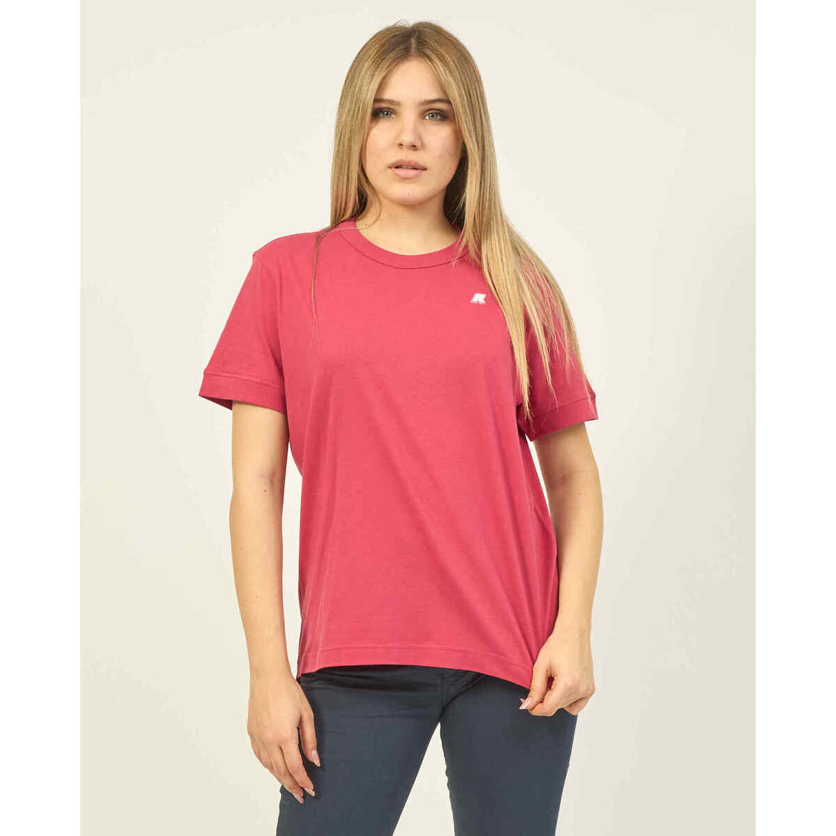 Vêtements Femme T-shirts & Polos K-Way T-shirt en coton coupe régulière  Emel Rose
