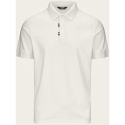 Vêtements Homme T-shirts & Polos K-Way Polo homme Alderic de  en jersey stretch Blanc