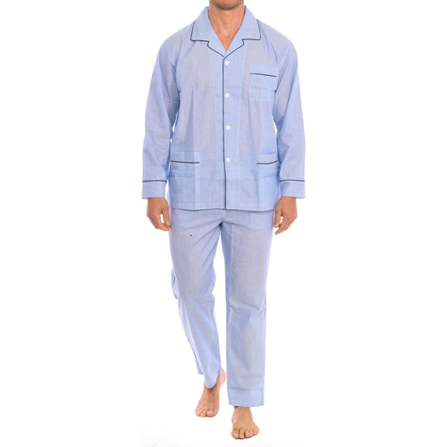 Vêtements Homme Pyjamas / Chemises de nuit Kisses&Love KL30192 Bleu