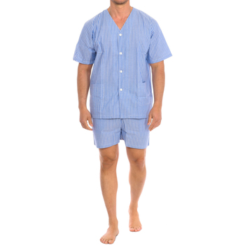 Vêtements Homme Pyjamas / Chemises de nuit Kisses&Love KL30195 Bleu