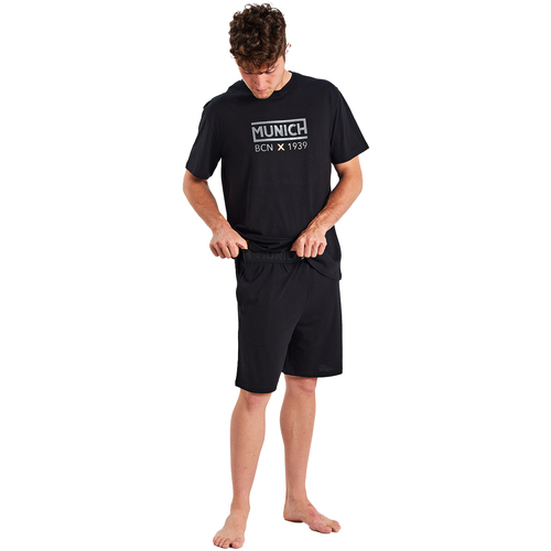 Vêtements Homme Pyjamas / Chemises de nuit Munich MUEH0350 Noir