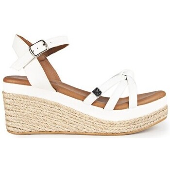 Chaussures Femme Sandales et Nu-pieds Popa Cuña Baja Tampa Manchester Blanco Blanc
