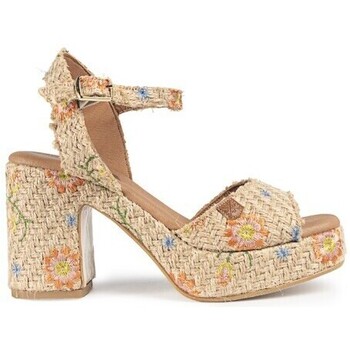 Chaussures Femme Sandales et Nu-pieds Popa Cuña Tacón Marsella Flores Multi Multicolore