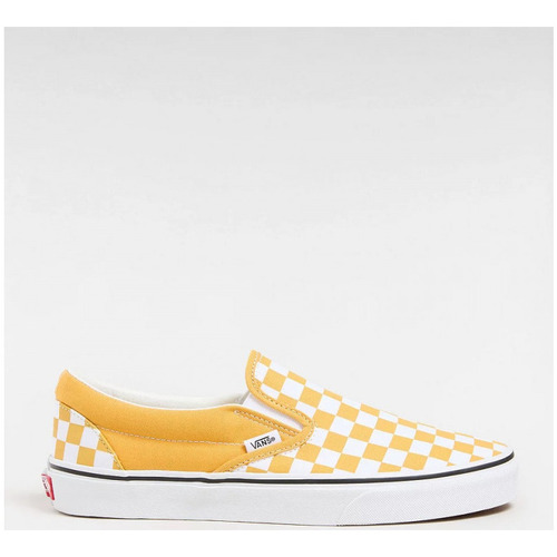Chaussures Homme Baskets mode Vans - CLASSIC SLIP-ON COLOR THEORY CHECKERBOARD Jaune