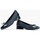 Chaussures Femme Escarpins Pitillos Bailarinas de mujer en piel con textil con ribete elástico Bleu