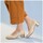 Chaussures Femme Escarpins Pitillos Zapatos de salón de mujer el piel con ribete elástico con t Doré