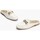 Chaussures Femme Escarpins Pitillos Mocasines de mujer zueco estilo mule con adorno y tacón baj Blanc