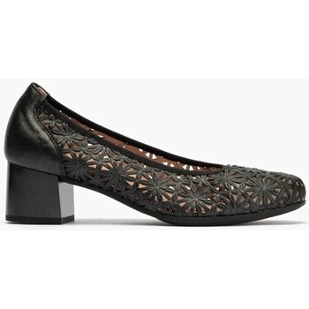 Chaussures Femme Escarpins Pitillos Zapatos de salón de mujer con piel picada y tacón medio NEG Noir