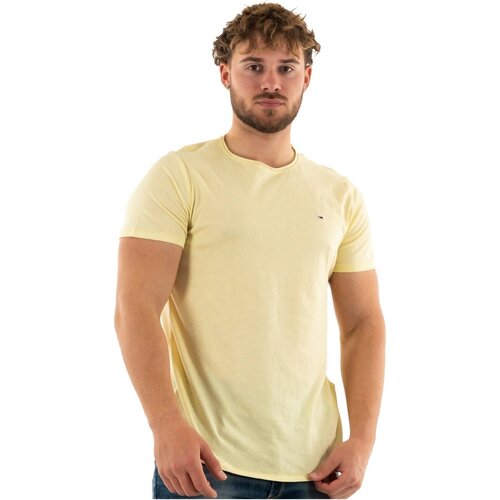 Vêtements Homme T-shirts manches courtes Tommy Jeans DM0DM09586 Jaune
