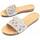Chaussures Femme Sandales et Nu-pieds Leindia 89599 Argenté