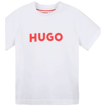 Vêtements Enfant Shorts & Bermudas Junior Hugo BOSS Tee shirt Junior  blanc G0007 - 12 ANS Blanc