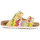 Chaussures Fille Claquettes Colors of California SANDALE  EN RAPHIA MULTICOLORE Multicolore