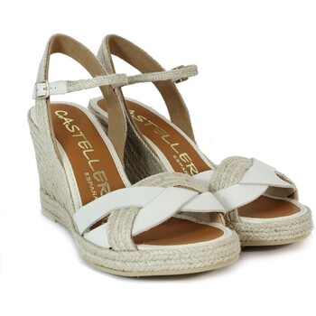 Chaussures Femme Sandales et Nu-pieds Casteller ALPARGATAS DE YUTE CON CUÑA  874 BLANCO Blanc