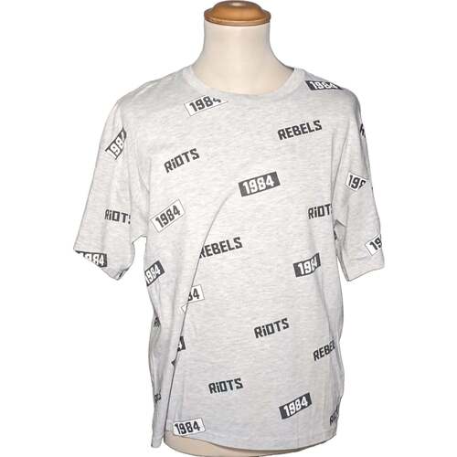 Vêtements Homme T-shirts & Polos Bershka 34 - T0 - XS Gris