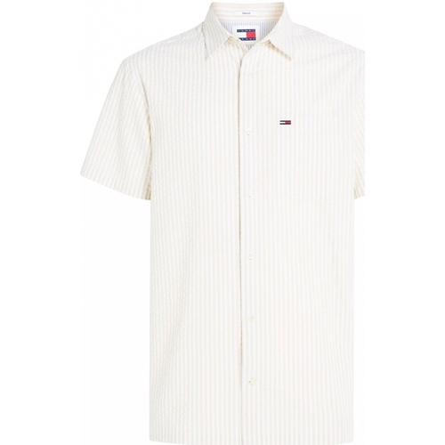 Vêtements Homme Dotted Collared Polo Shirt Tommy Jeans Chemise  Ref 62945 ACG Beige Beige
