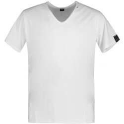 Vêtements Homme T-shirts & Polos Replay T-shirt blanc  col en V Blanc