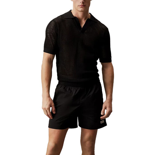 Vêtements Homme Polos manches courtes Calvin Klein Jeans KM0KM00963 Noir
