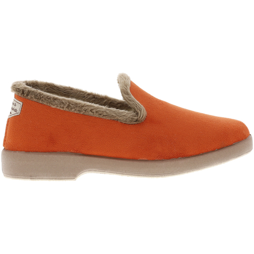 Chaussures Femme Chaussons La Maison De L'espadrille Pantoufles fourrées Orange