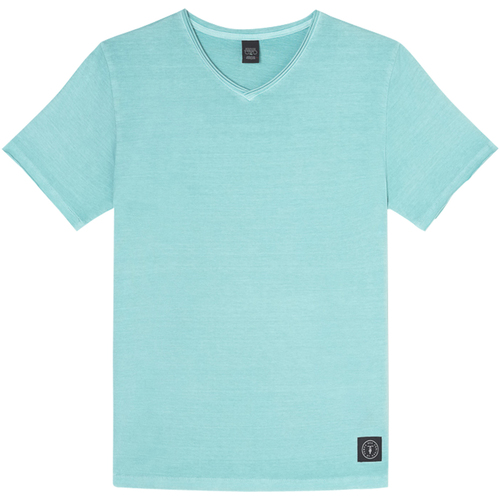 Vêtements Homme T-shirts & Polos Le Temps des Cerises T-shirt coton col v Bleu