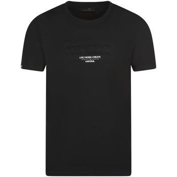 Vêtements Homme T-shirts & Polos Kaporal Tee-shirt coton col rond Noir