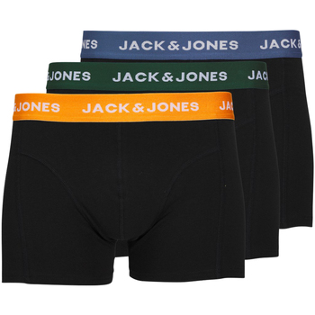 Sous-vêtements Homme Boxers Jack & Jones Boxers coton fermé, Lot de 3 Noir