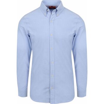 Vêtements Homme Chemises manches longues Suitable Chemise Oxford Bleu Clair Bleu