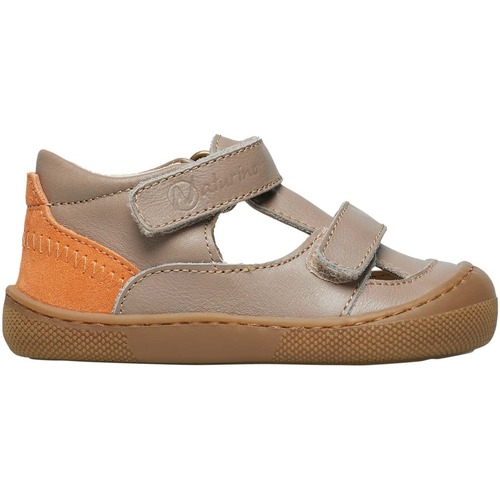 Chaussures Bougeoirs / photophores Naturino Sandales semi-ouvertes en cuir IRTYS Gris