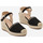 Chaussures Femme Sandales et Nu-pieds Vera Collection Sandale femme compensée espadrille, Noir Noir