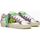 Chaussures Femme Baskets mode Crime London SK8 DELUXE 27109-PP6 WHITE/GREEN/VIOLET Blanc