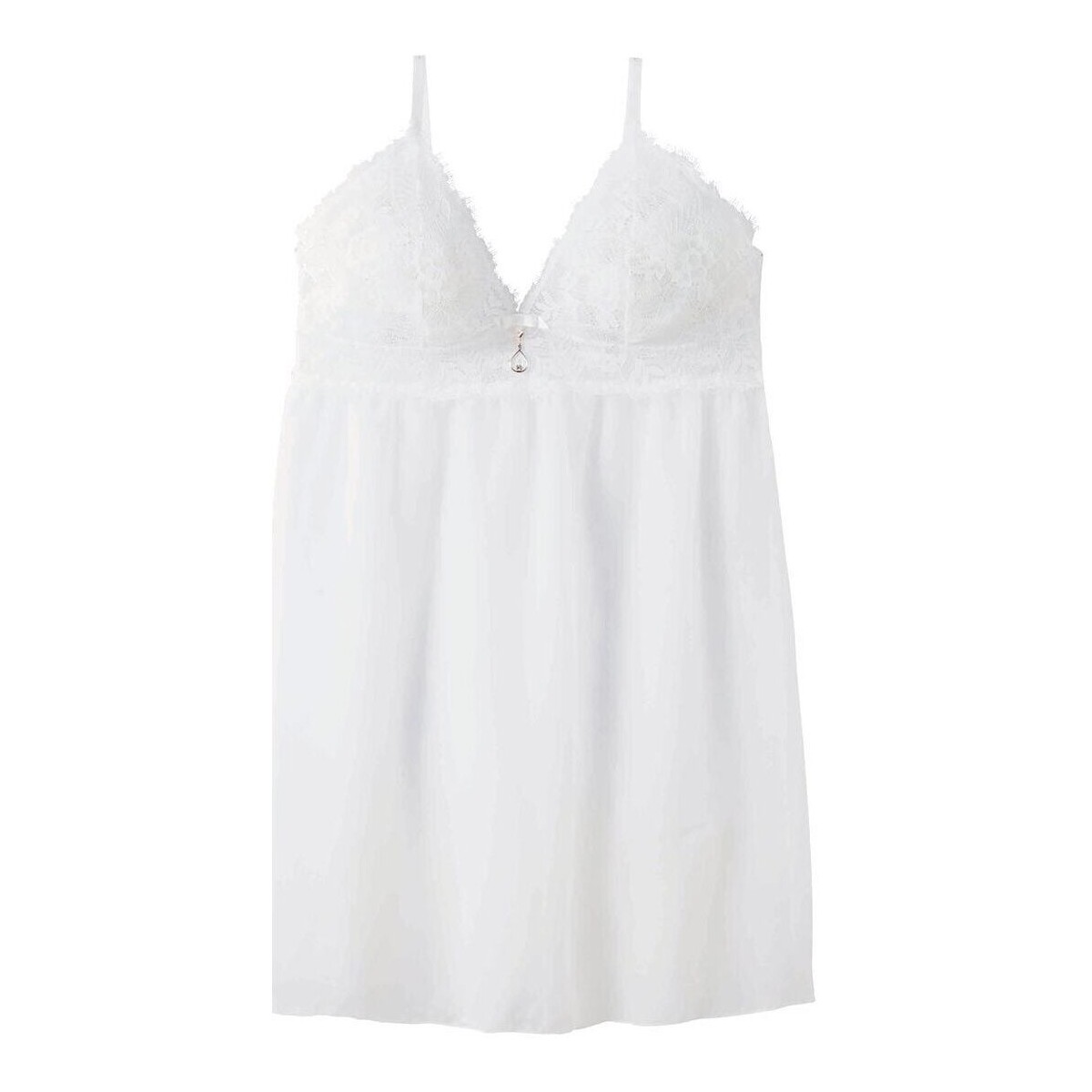 Vêtements Femme Pyjamas / Chemises de nuit Pomm'poire Nuisette ivoire Ruban Blanc