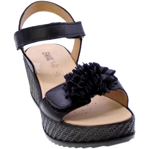 Chaussures Femme Paniers / boites et corbeilles Enval 345432 Noir