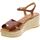 Chaussures Femme Sandales et Nu-pieds Unisa 91089 Marron