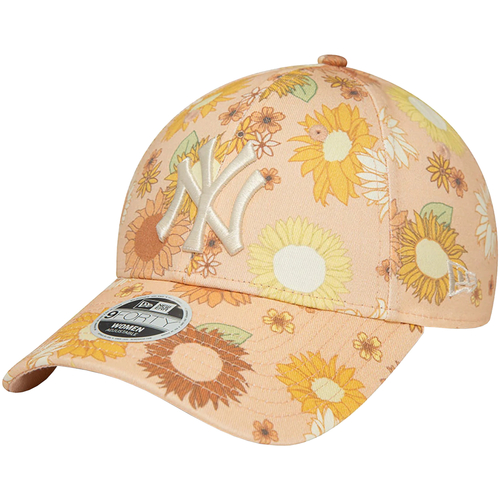 Accessoires textile Femme Casquettes New-Era 9FORTY New York Yankees Floral All Over Print Cap Orange