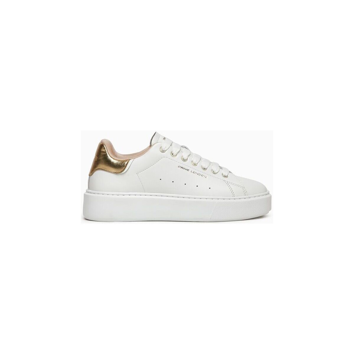 Chaussures Femme Baskets mode Crime London ELEVATE 27705-PP6 WHITE/GOLD Blanc