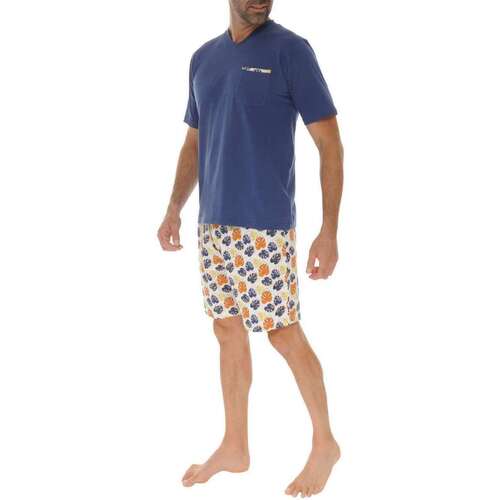 Vêtements Homme Pyjamas / Chemises de nuit Christian Cane 163958VTPE24 Marine