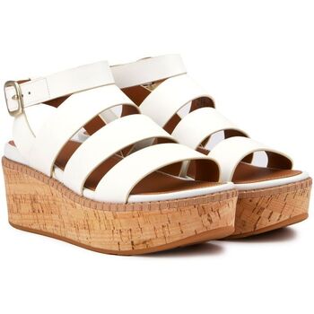 FitFlop Eloise Strappy Wedge Coins Blanc