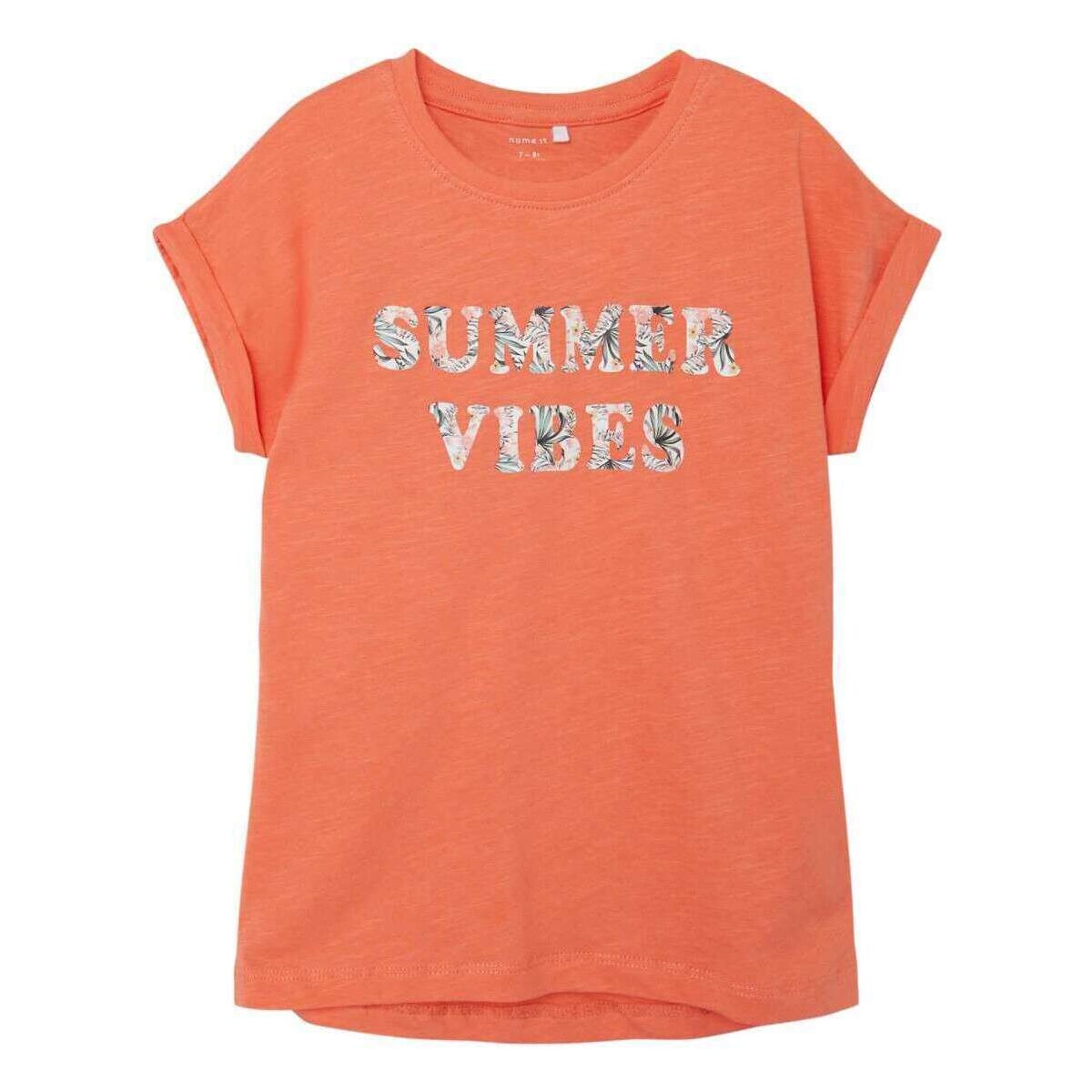Vêtements Fille T-shirts manches courtes Name it 148704VTPE24 Orange