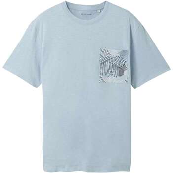 Vêtements Homme puffy sleeve logo sweatshirt Tom Tailor 162749VTPE24 Bleu