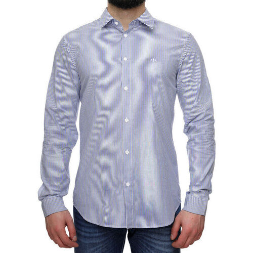 Vêtements Homme Chemises manches longues EAX 3DZC16ZN4SZ Bleu