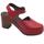 Chaussures Femme Sandales et Nu-pieds Sanita 478764 Dark Rouge