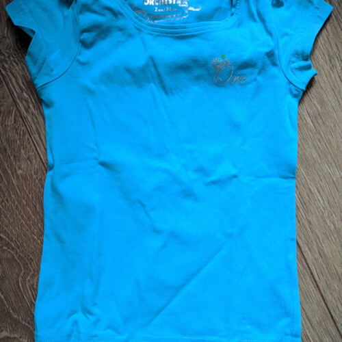 Vêtements Fille T-shirts manches courtes Orchestra T-shirt manches courtes turquoise Orchestra - 2 ans Bleu