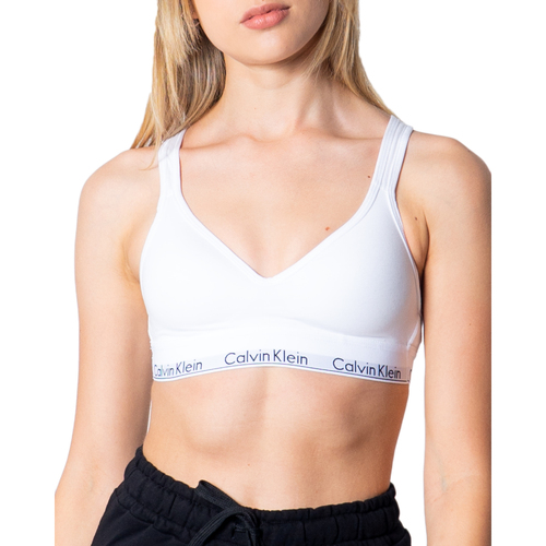 Vêtements Femme Brassières de sport Calvin Klein Jeans QF1654F Blanc