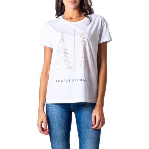 Vêtements Femme T-shirts manches courtes EAX 8NYTDX YJG3Z Blanc