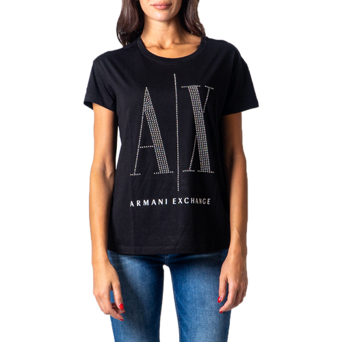 Vêtements Femme T-shirts manches courtes EAX 8NYTDX YJG3Z Noir