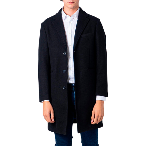 Vêtements Homme Manteaux Over-D CLASSICO CON BOTTONI OM215CP Noir