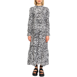 Vêtements Femme Robes courtes Only ONLOLYMPIA L/S MIDI DRESS WVN - 15221277 Noir